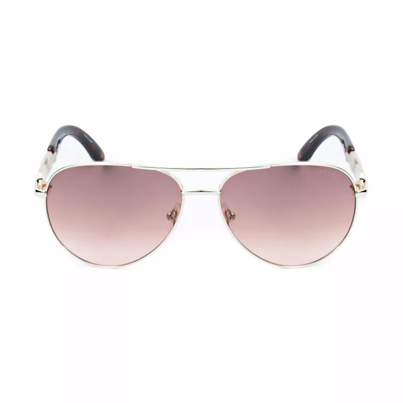 Okulary przeciwsłoneczne GUESS damskie GU7295-6032W Brązowy Havana Oversized Square
