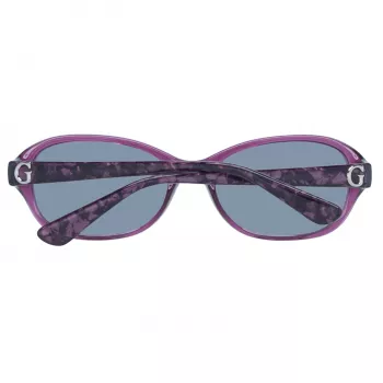 Okulary przeciwsłoneczne GUESS damskie GU7356PUR-357 Błyszczący fiolet Motyl/Kocie oko 57mm