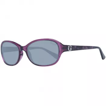 Okulary przeciwsłoneczne GUESS damskie GU7356PUR-357 Błyszczący fiolet Motyl/Kocie oko 57mm