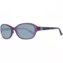 Okulary przeciwsłoneczne GUESS damskie GU7356PUR-357 Błyszczący fiolet Motyl/Kocie oko 57mm