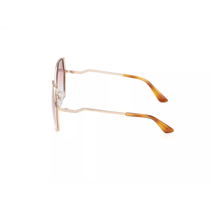 GUESS Okulary przeciwsłoneczne damskie GU7843S6133F - Havana Full Rim Square, brązowe soczewki gradientowe, 61/18/135 mm