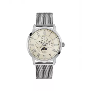 Zegarek analogowy GUESS W0871G4 dla kobiet, kwarcowy, 43 mm, niebieski silikon