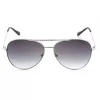 GUESS Okulary przeciwsłoneczne damskie GF0399-01B Czarna oprawka plastikowa Szare soczewki poliwęglanowe 62mm