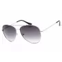 GUESS Okulary przeciwsłoneczne damskie GF0399-01B Czarna oprawka plastikowa Szare soczewki poliwęglanowe 62mm