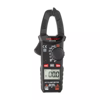 Habotest HT200B Cyfrowy miernik cęgowy, True RMS 6000 zliczeń, NCV, napięcie AC/DC, prąd AC do 600A, pomiar pojemności, częstotliwości i temperatury