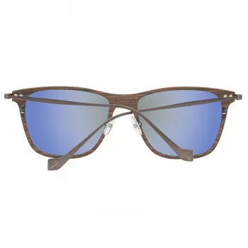 Okulary przeciwsłoneczne Hackett London HSB86311255 dla mężczyzn - Błyszcząca czarna oprawka, szare soczewki, 55 mm