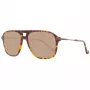 OKULARY PRZECIWSŁONECZNE HACKETT MAN HSB86512756 - Oprawka prostokątna z acetatu w kolorze Havana z brązowymi soczewkami gradientowymi - 56/16/140 mm