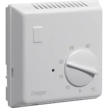 Hager EK054 bimetaliczny termostat pokojowy, 230V, biały