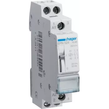 HAGER EPN524 Acti 9 Przekaźnik impulsowy, 2 NO, 16 A, 24 V AC/DC, 2 moduły