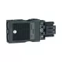 Hager G4713 3-biegunowa wtyczka wyjściowa z zaciskami Wago Push-in, 1,5-2,5 mm², 400 V, czarna