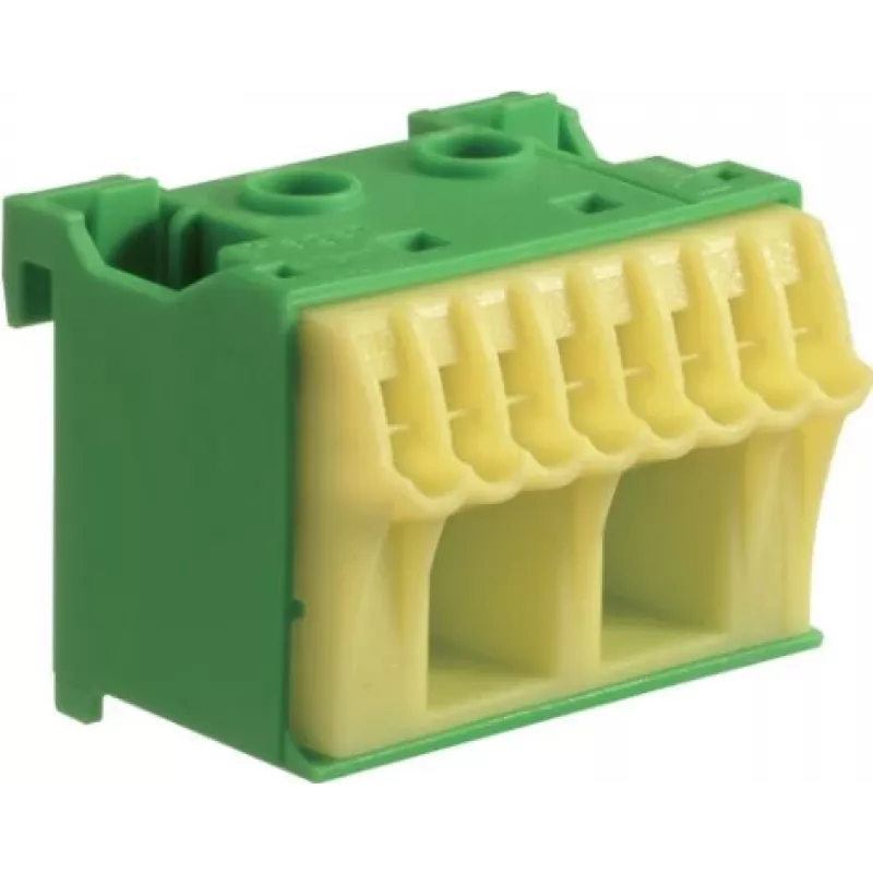 Hager KN10E QuickConnect Złączka PE, 10 punktów zaciskowych, zielono/żółta