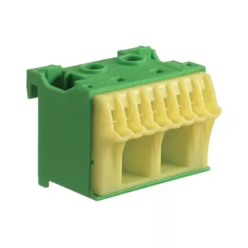 Hager KN10E QuickConnect Złączka PE, 10 punktów zaciskowych, zielono/żółta