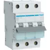 Hager MBN325 3-biegunowy wyłącznik nadprądowy 25 A o charakterystyce B, 6 kA, 3 moduły