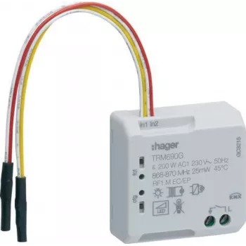 Hager TRM690G Czujnik temperatury NTC, 10 kOhm, 4 m Przewód, IP65, Biały
