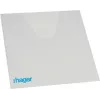 Hager Volta Kieszeń na dokumenty VZ407, przezroczysty PVC, 220 x 240 mm, samoprzylepna