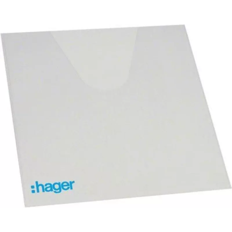 Hager Volta Kieszeń na dokumenty VZ407, przezroczysty PVC, 220 x 240 mm, samoprzylepna