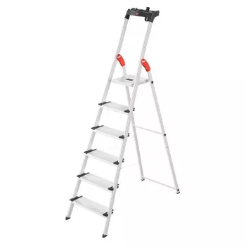 HAILO Drabina domowa L80 ComfortLine aluminiowa 6-stopniowa