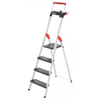 HAILO L100 TopLine Aluminiowa 4-stopniowa drabina domowa
