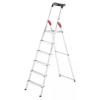 HAILO L60 StandardLine Aluminiowa drabina schodkowa, 6 stopni, 150 kg, EN 131