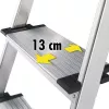 HAILO L80 ComfortLine Aluminiowa drabina schodkowa, 8 stopni