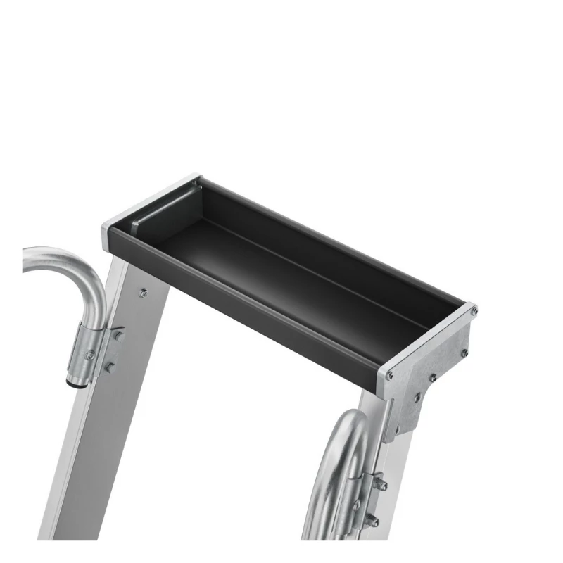HAILO Master P80 aluminiowa mobilna drabina ze schodkami i podestem, 5 stopni, 150 kg, EN 131