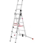 Hailo S100 ProfiLOT Drabina kombinowana, aluminium, 2x6+1x5 szczebli, 3-częściowa, maks. obciążenie 150 kg