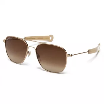 HALLY&SON DEUS DH506S04 Okulary przeciwsłoneczne Unisex - Czarna oprawka acetatowa, szare soczewki CR-39, 55/18/140 mm