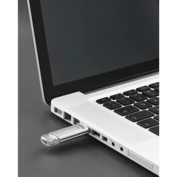 Hama C-Laeta 128GB USB 3.1 Gen 1 Dual USB-A/USB-C Flash Drive - Srebrny 00213109