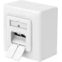 Gniazdo sieciowe Hama CAT-6a, 2-portowe RJ45, 10 Gbit/s, ekranowane, natynkowe/podtynkowe, białe 00200774