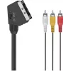 Hama Classic Line kabel SCART do 3 RCA audio/wideo, 1,5 m, czarny 00305015