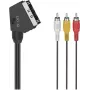 Hama Classic Line kabel SCART do 3 RCA audio/wideo, 1,5 m, czarny 00305015