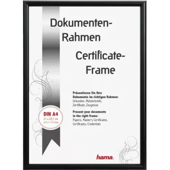 Hama Detroit Aluminiowa pojedyncza ramka na zdjęcia w kolorze czarnym, matowa, 15 x 20 cm 00175892
