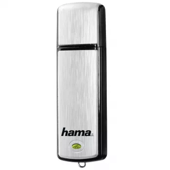 Hama FlashPen Fancy 16GB USB 2.0 Pendrive, Wysuwany, Czarny/Srebrny 00181081