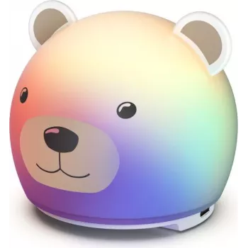Hama LED nocna lampka dla dzieci z timerem, ściemniana, akumulatorowa, RGB, kształt dinozaura 00223499