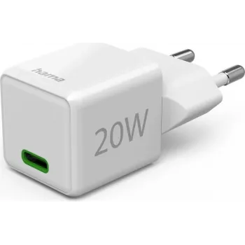 Hama Super Mini ładowarka ścienna USB-C PD 20 W biała (00139548)