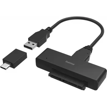 Adapter Hama USB 3.0 na SATA dla dysków SSD i HDD 2,5 cala i 3,5 cala (00200761)