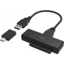 Adapter Hama USB 3.0 na SATA dla dysków SSD i HDD 2,5 cala i 3,5 cala (00200761)