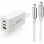Hama Szybka ładowarka USB-C z kablem USB-C, 100W Power Delivery, 1,5m, biała 00200027