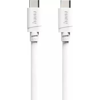 Kabel do ładowania Hama USB-C do USB-C, 60 W Power Delivery, 1 m, biały (00201807)