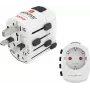 Hama World Travel Pro uniwersalny adapter podróżny, 3-biegunowy, 1500W, biały 00223465