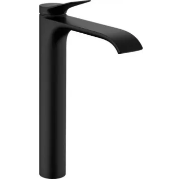 Hansgrohe Vivenis Bateria umywalkowa jednouchwytowa 250 Matt Black z zestawem odpływowym klik-klak