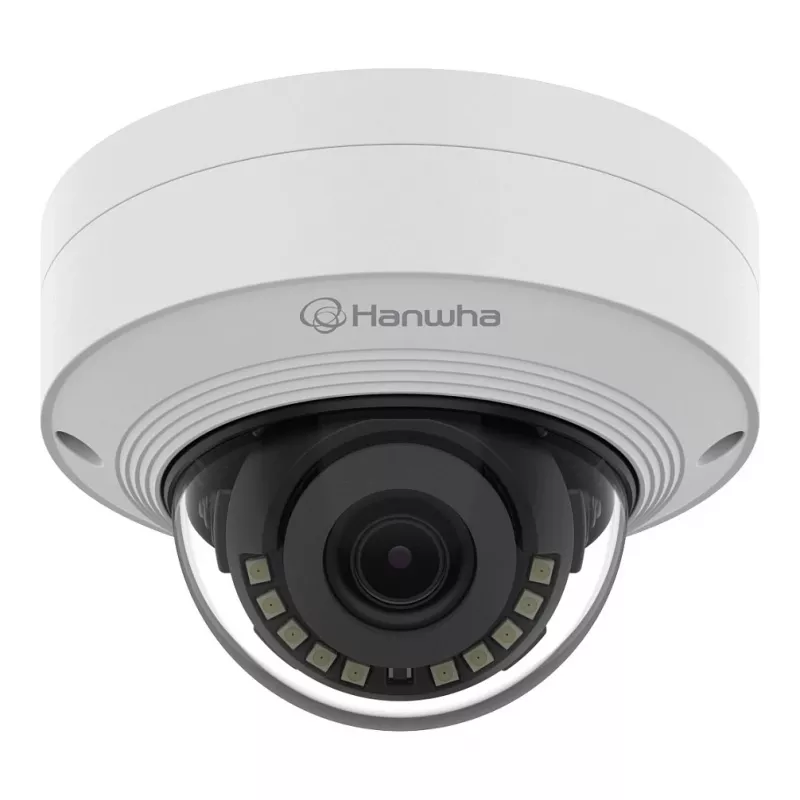 HANWHA QNV-C9011R 8MP IR Network Dome Camera, 3.0mm, AI, H.265, PoE, IP66, IK10