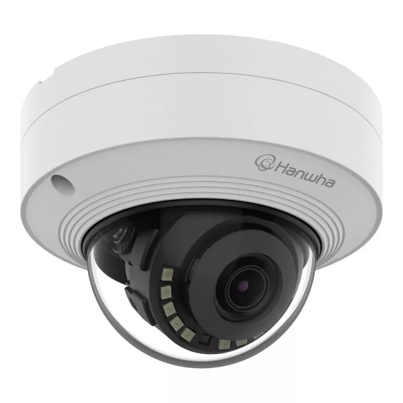 HANWHA QNV-C9011R 8MP IR Network Dome Camera, 3.0mm, AI, H.265, PoE, IP66, IK10