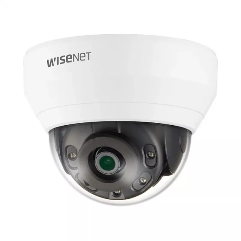 HANWHA VISION QND-6012R1 2MP Wewnętrzna Stałopozycyjna Kamera Kopułowa IP z Obiektywem 2.8mm, IR, WDR, PoE