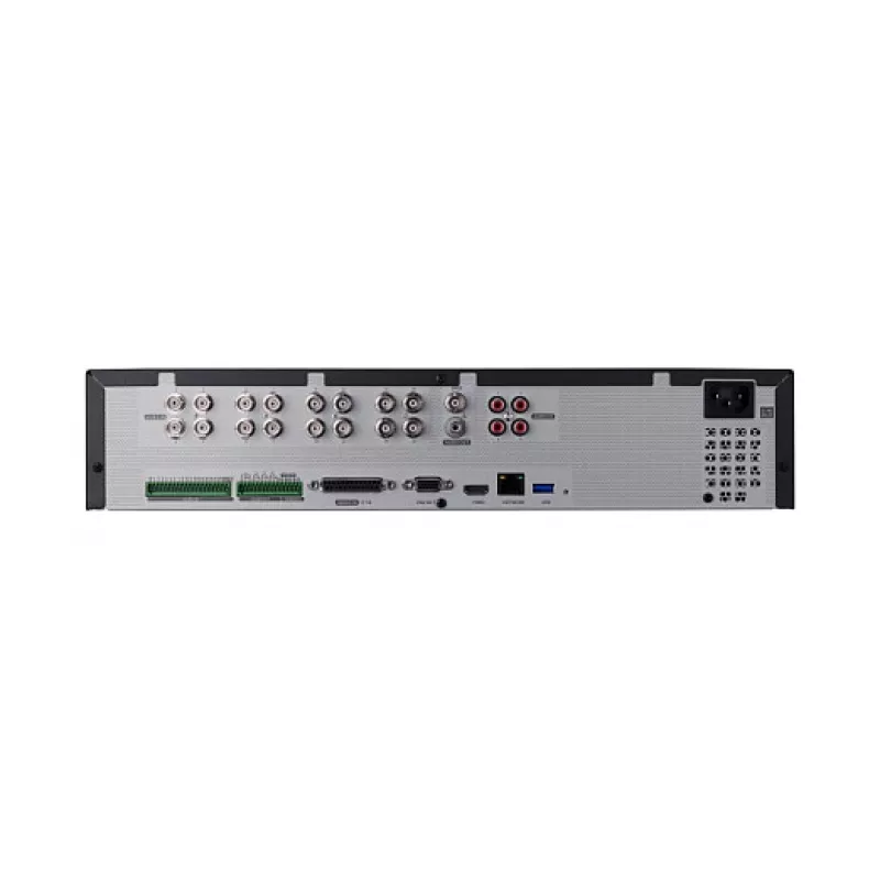 HANWHA WISENET HRX-1635 16-kanałowy hybrydowy rejestrator wideo, 4K HDMI, 40TB pamięci, H.265