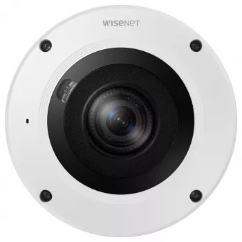 Hanwha XNF-9013RV 12MP zewnętrzna kamera IP typu rybie oko z PoE, IR, IP66, IK10