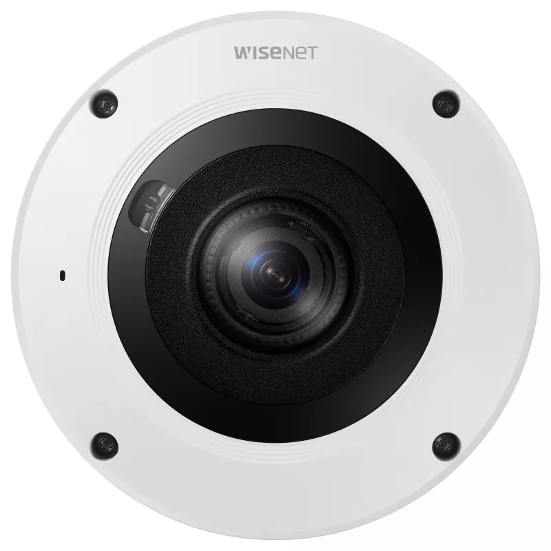 Hanwha XNF-9013RV 12MP zewnętrzna kamera IP typu rybie oko z PoE, IR, IP66, IK10