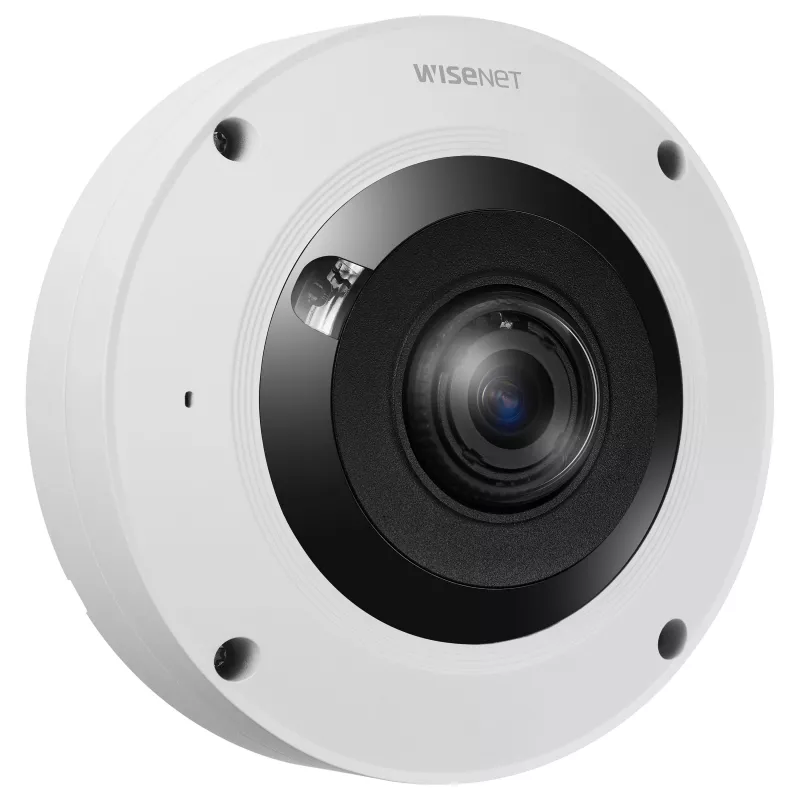 Hanwha XNF-9013RV 12MP zewnętrzna kamera IP typu rybie oko z PoE, IR, IP66, IK10