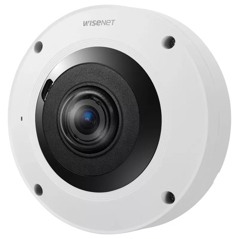 Hanwha XNF-9013RV 12MP zewnętrzna kamera IP typu rybie oko z PoE, IR, IP66, IK10