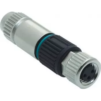 Złącze żeńskie HARTING M8 3-pinowe Harax Quick-Lock, proste, IP67, 60V/4A, zakończenie IDC 21021512305